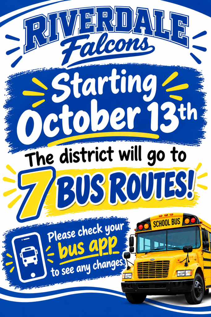 Flyer of Riverdale going back to 7 bus routes!