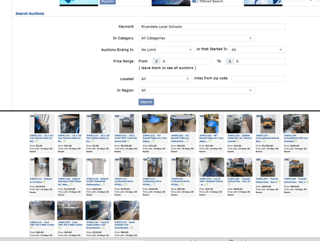 Image of the Auction site