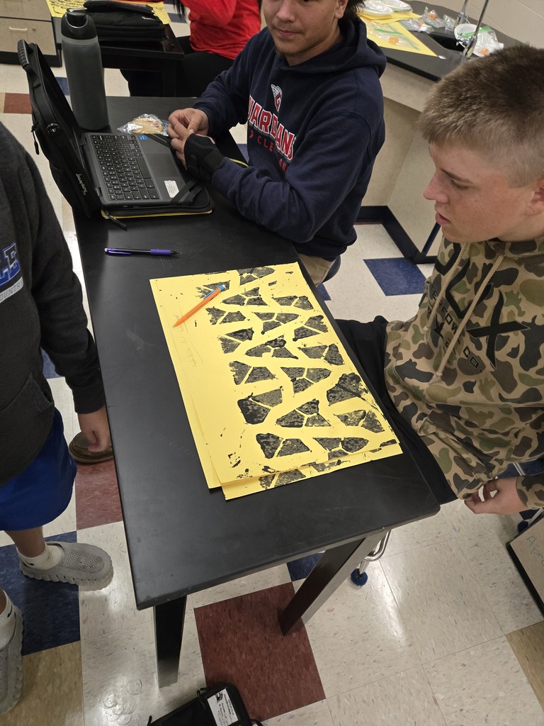 students looking for individual characteristics in tire print