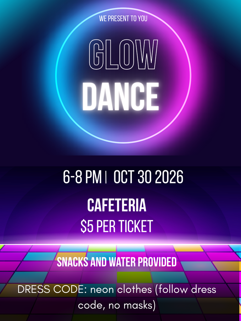 Poster for the Middle School Dance