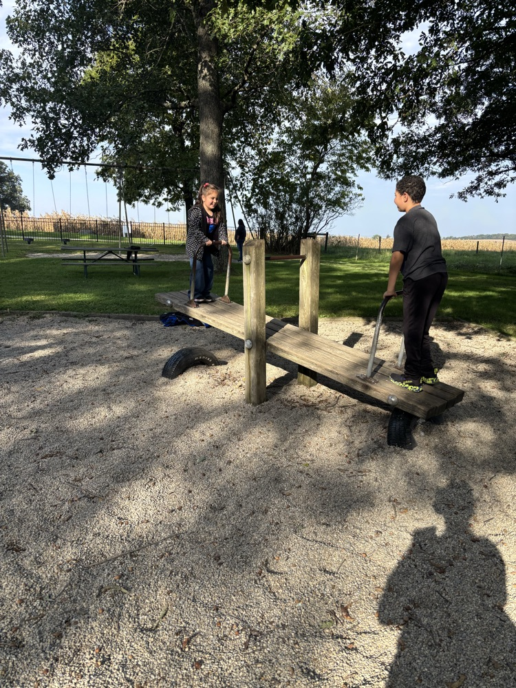 students enjoying the playground