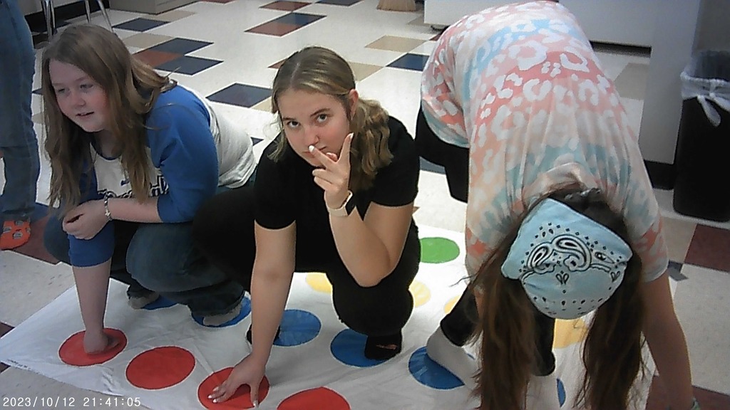 Foreign language students Learning Limbs and Colors via Twister