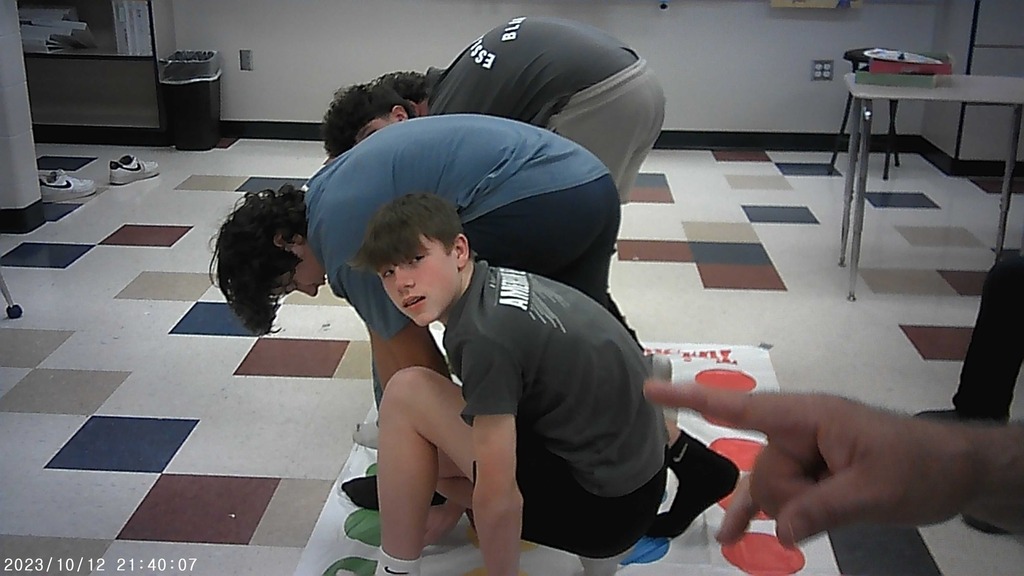 Foreign language students Learning Limbs and Colors via Twister