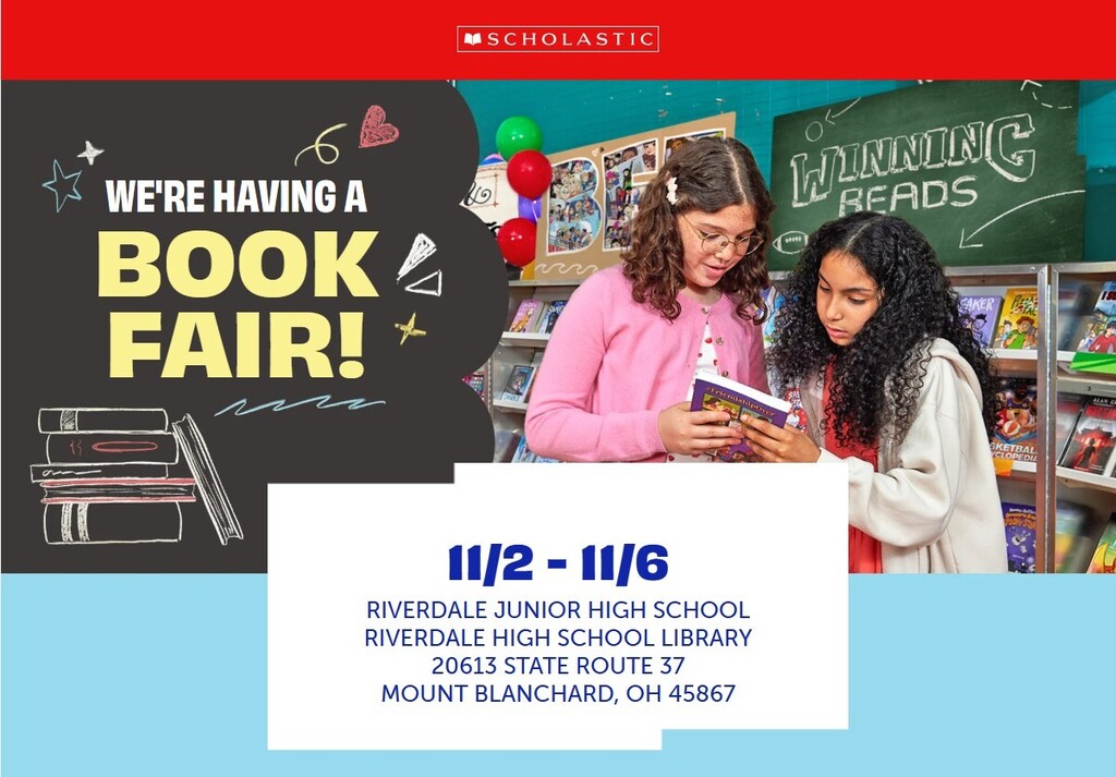 Scholastic Book Fair ~ November 2nd  - 6th, 2026!
