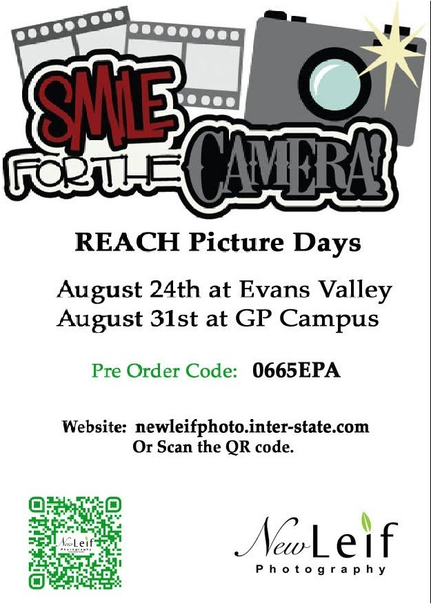REACH Picture Day Information and  QR Code