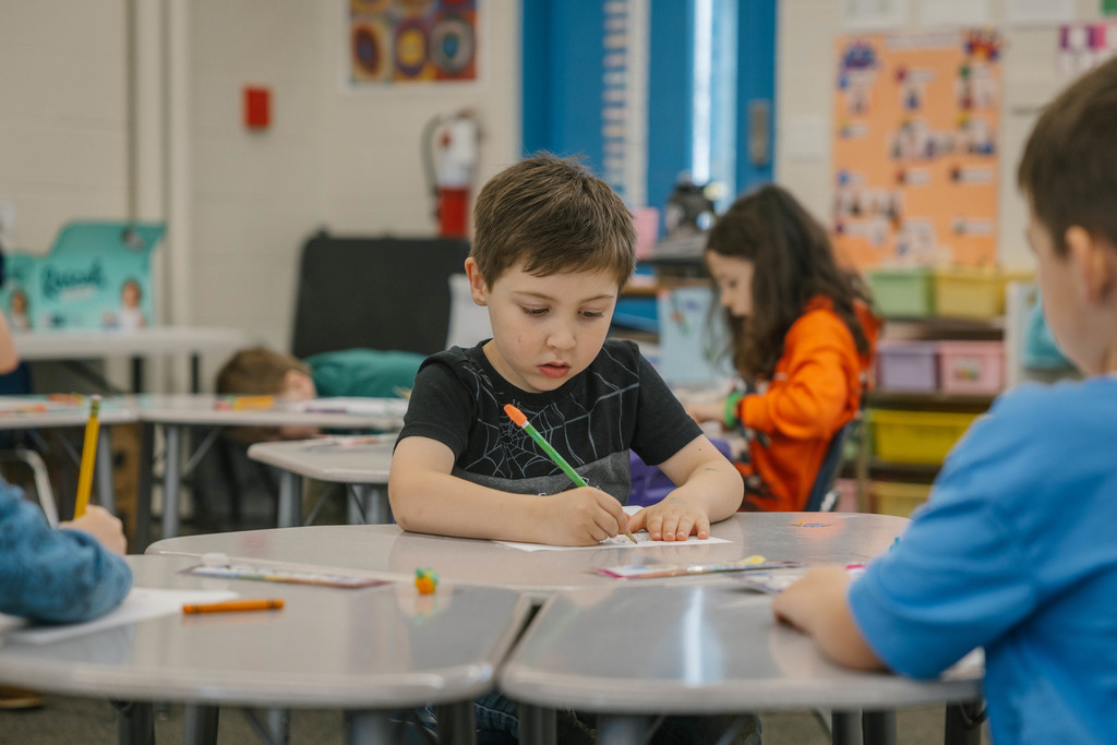 student working
