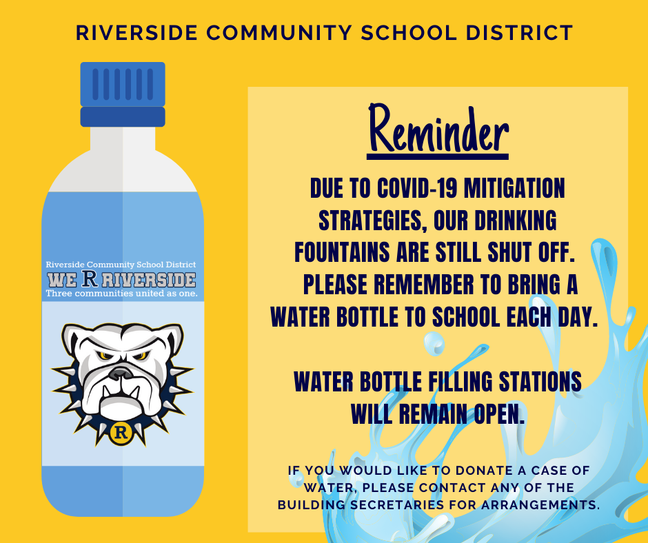 Bring Your Water Bottle Riverside Community School District