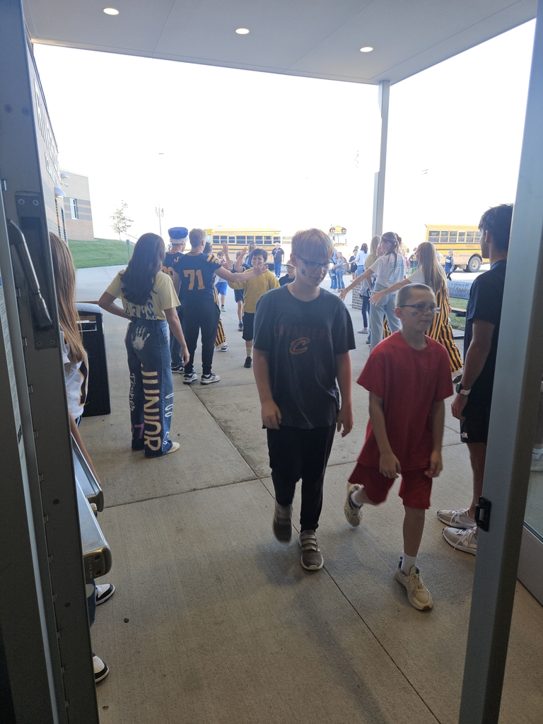 Elementary students are welcomed
