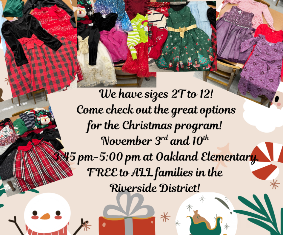 Holiday Clothing Swap Dates