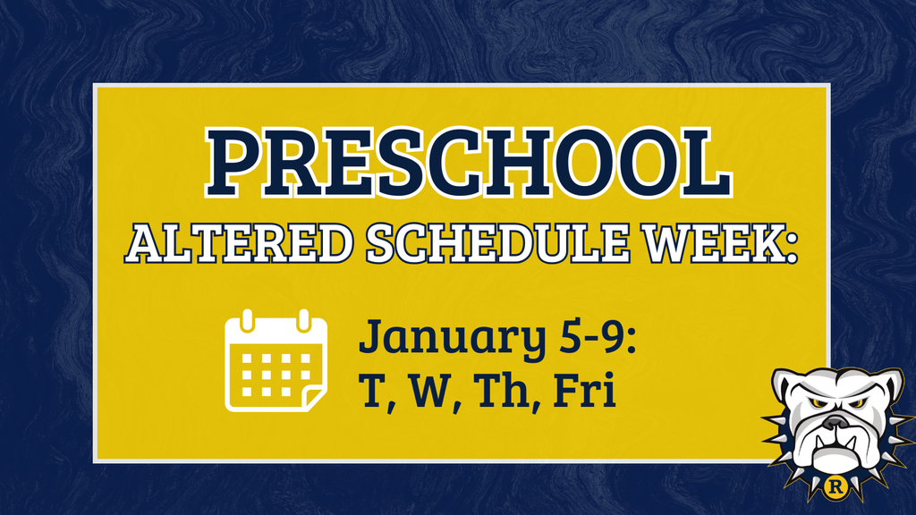 Preschool Altered Schedule