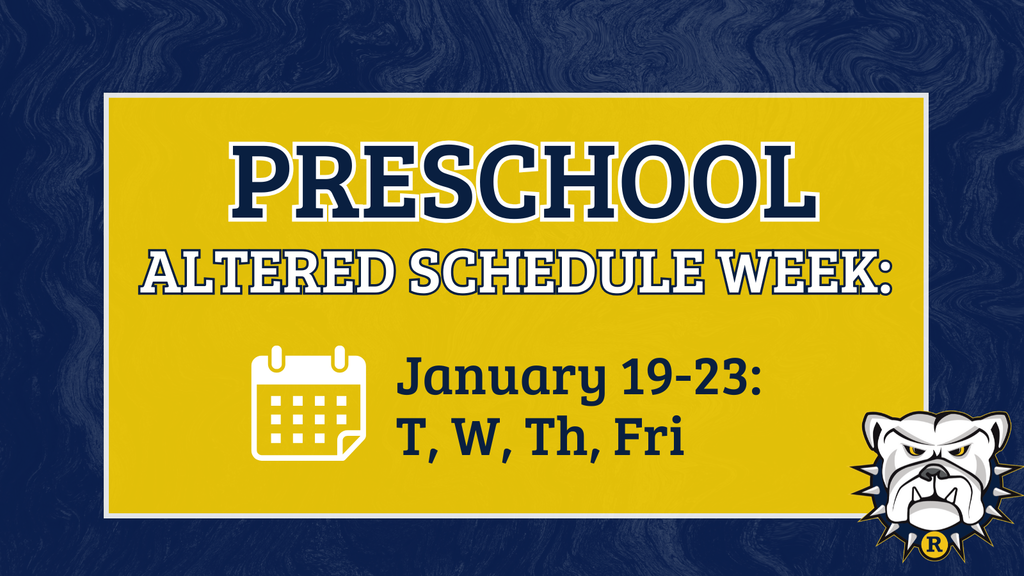 Preschool Altered Schedule