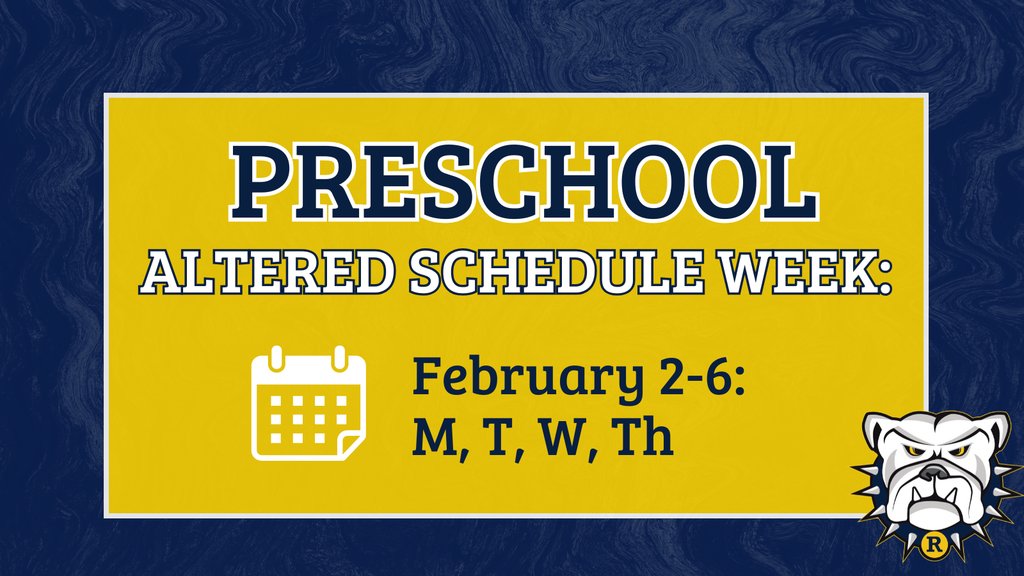 Preschool Altered Schedule