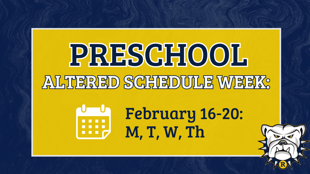 Preschool altered schedule