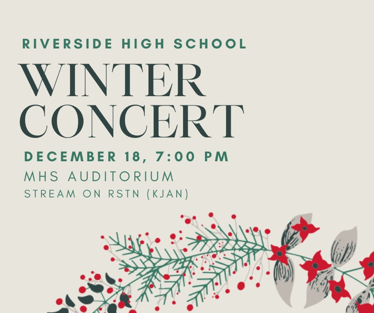 hs winter concert. December 18 at 7pm