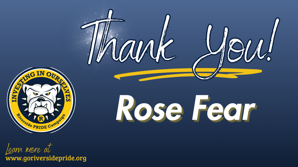 Thank you, Rose Fear
