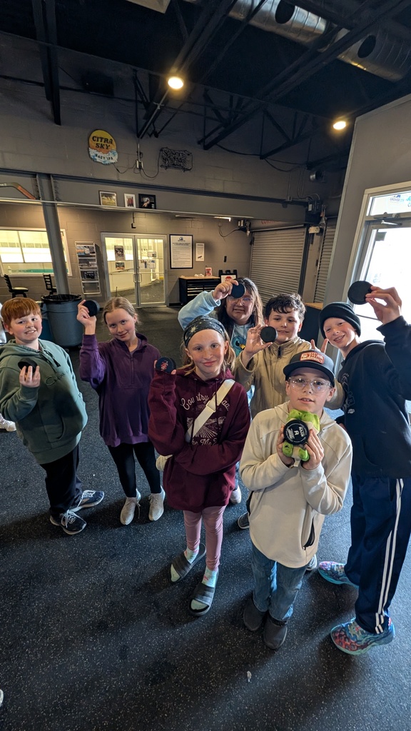 5th Grade got Hockey Pucks
