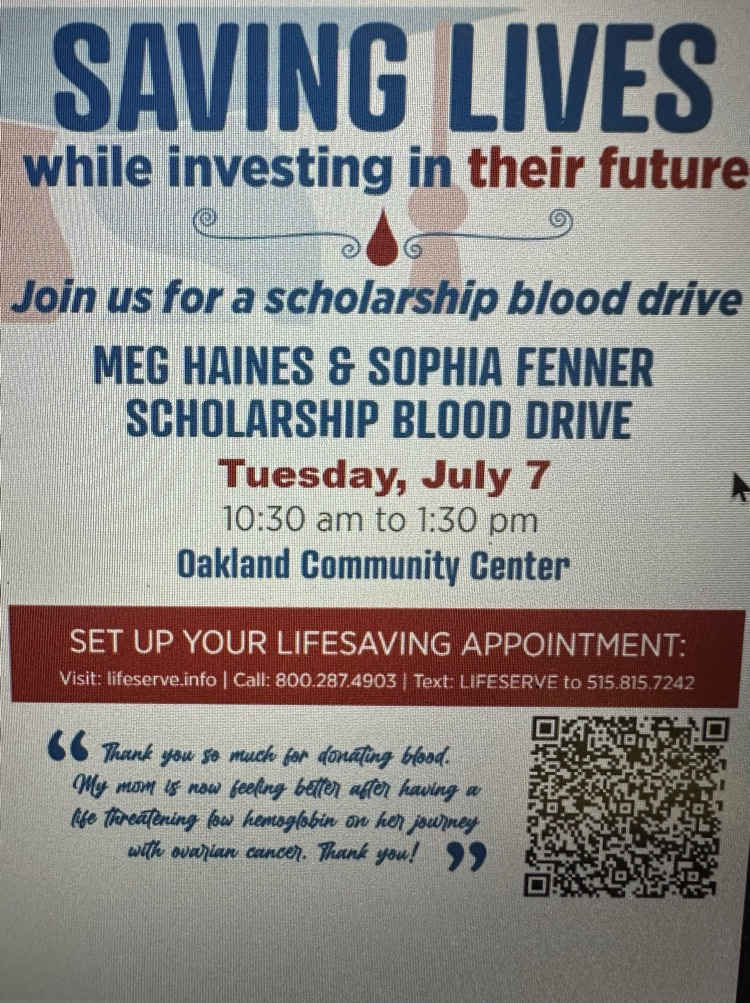 NHS Scholarship Blood Drive 