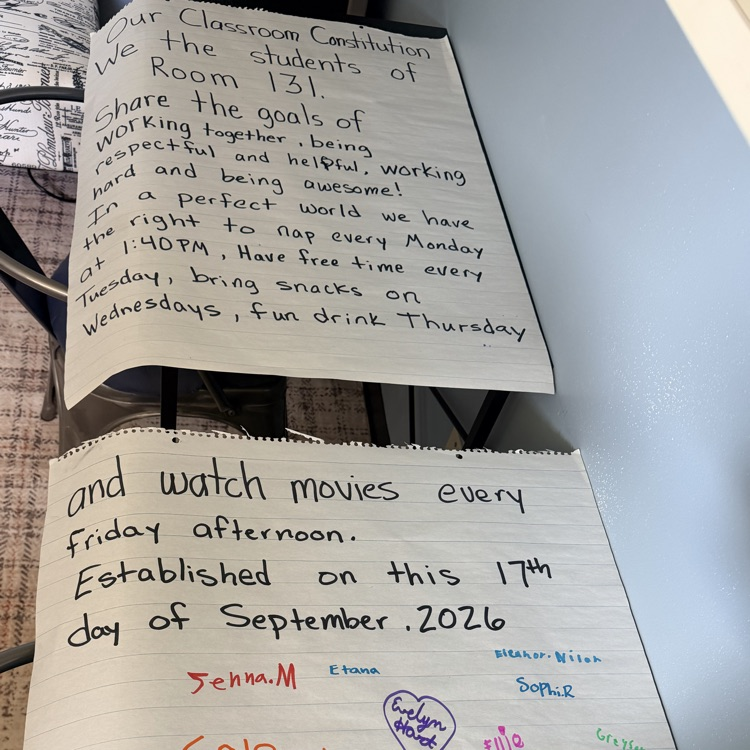Mrs.Blum’s 4th grade Class Constitution 