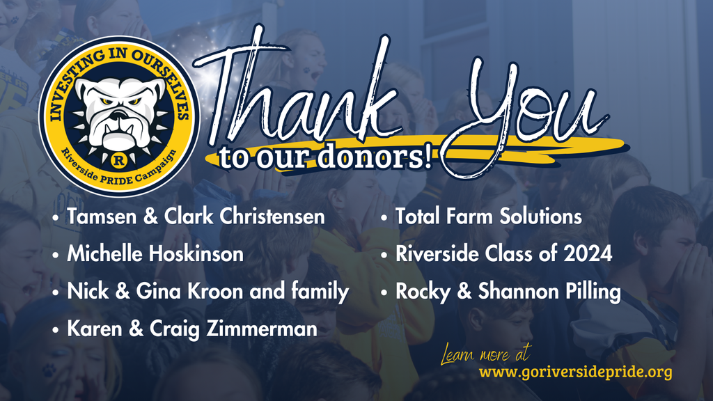 Thank you to our donors