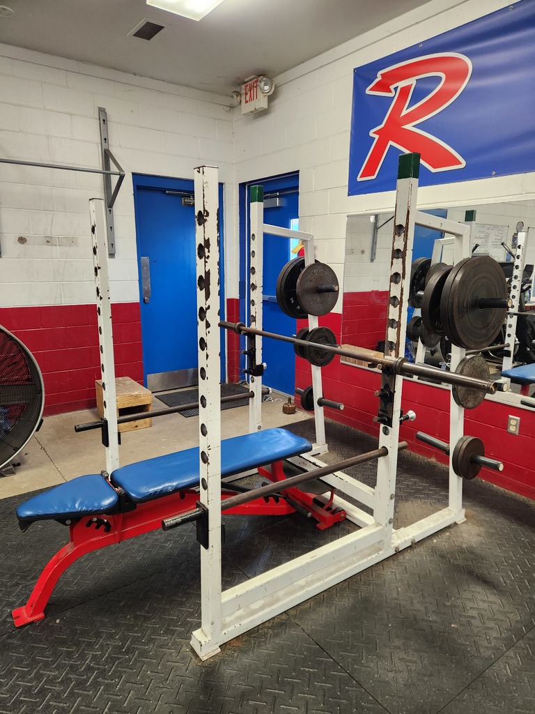 Power Rack with Bar and Bench 