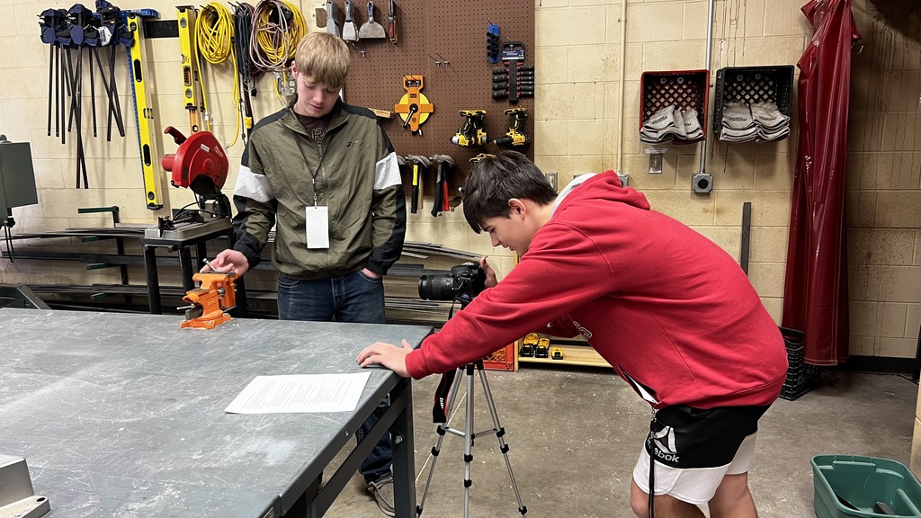 Mrs. Suman's media arts classes making stop motion movies.