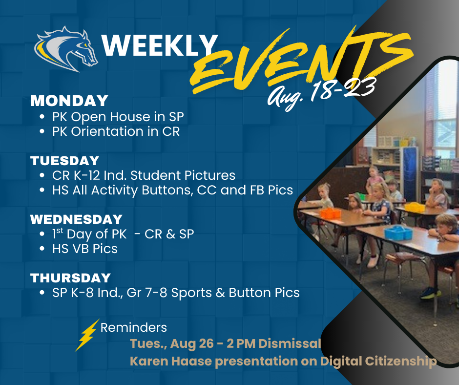 Weekly events