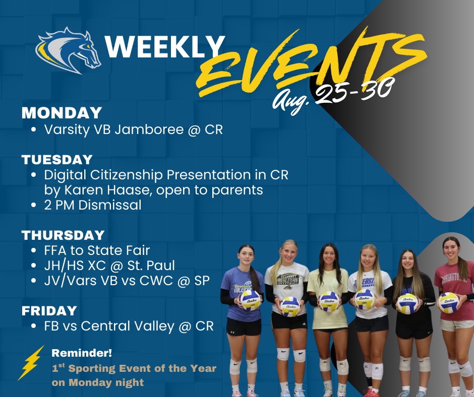 weekly events aug 25