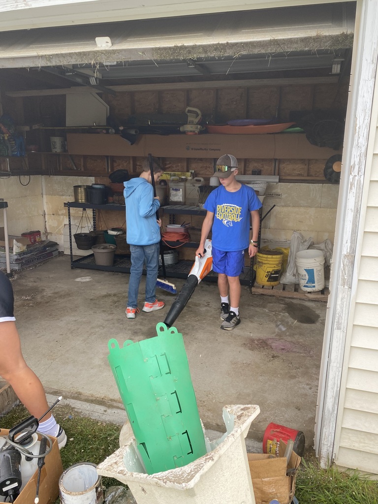Cleaning a garage