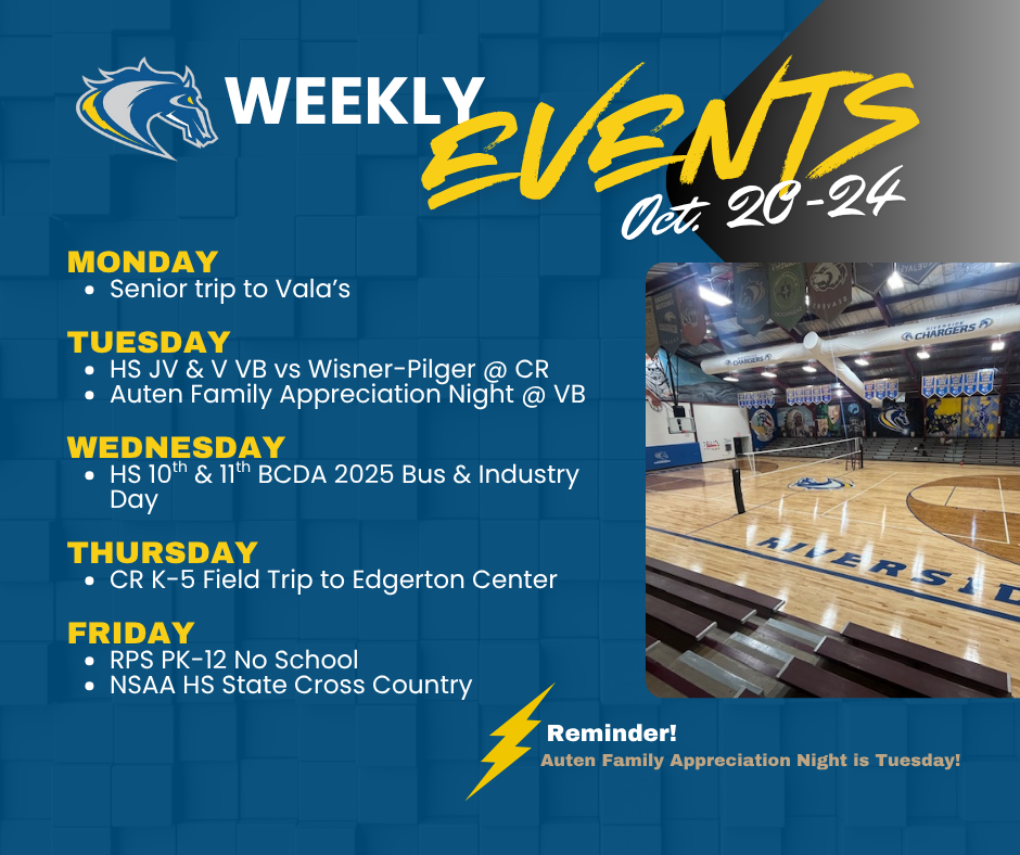 Weekly events