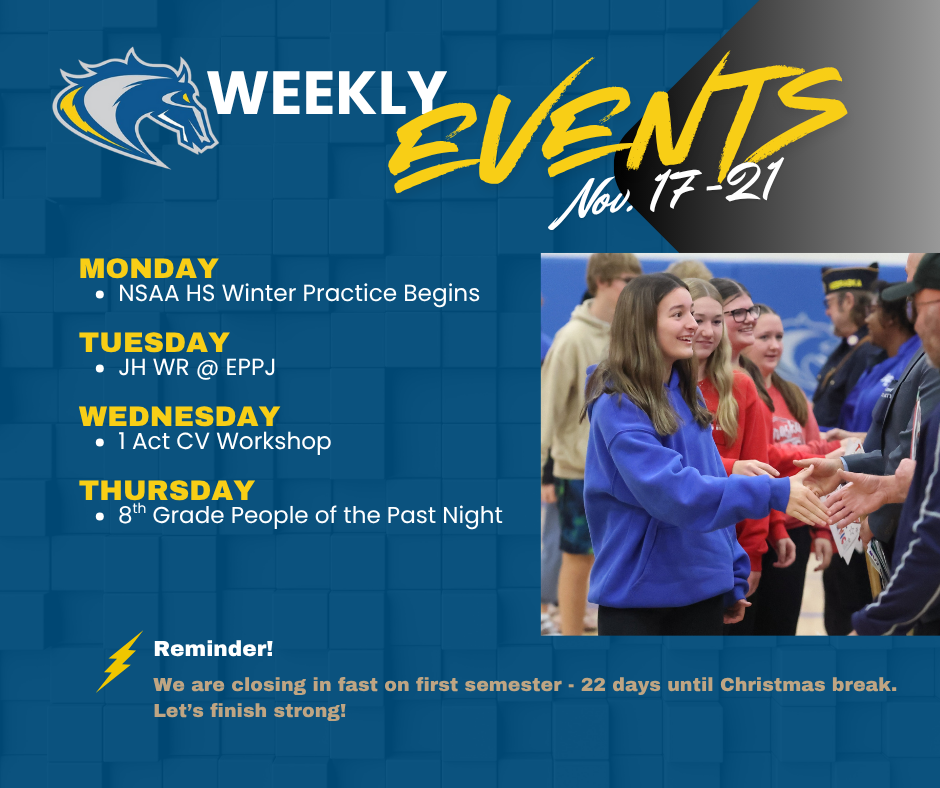 Weekly events