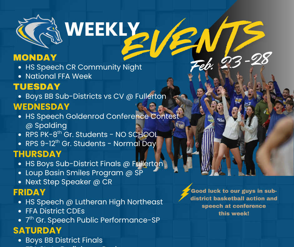 weekly events