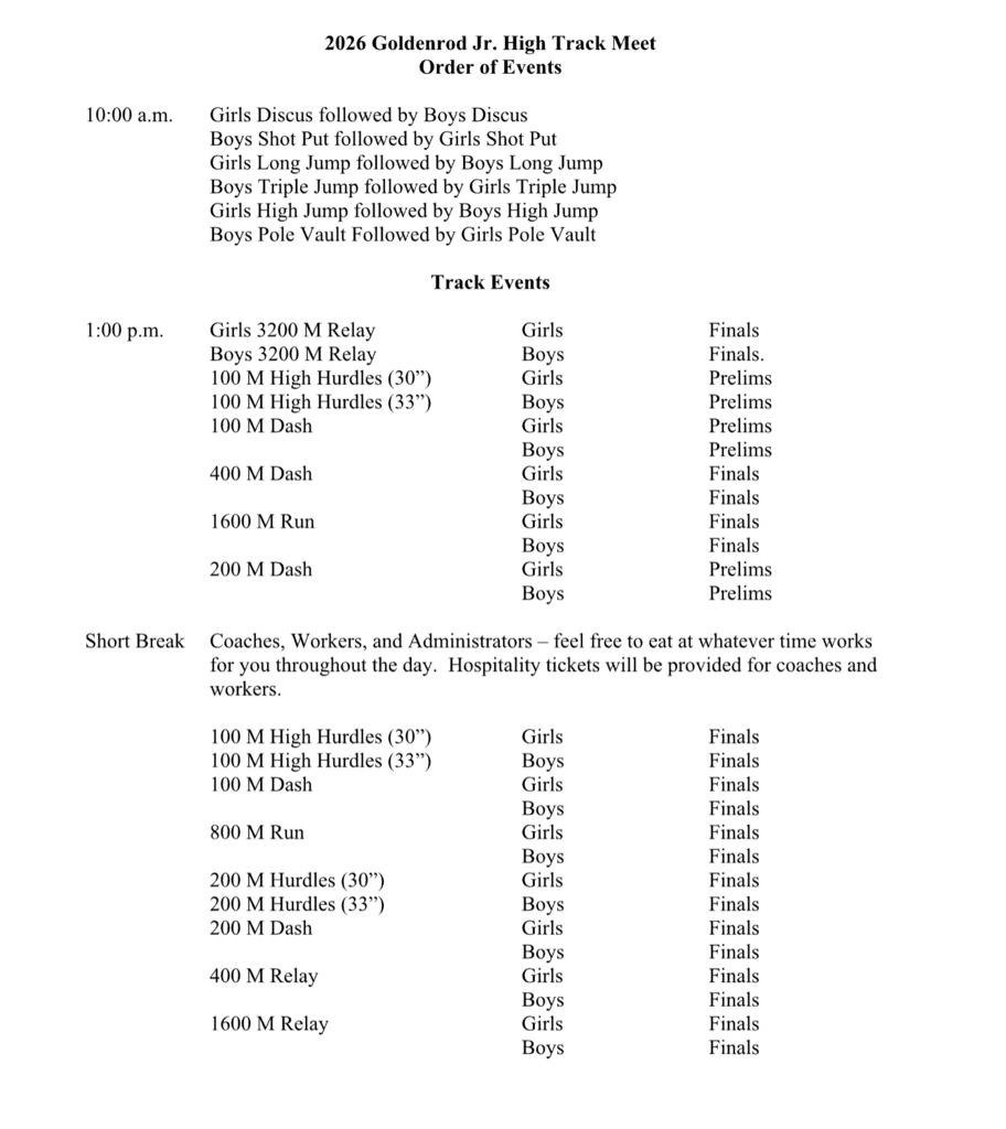 conference track meet