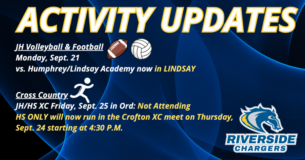 Activity Updates 9-15-26