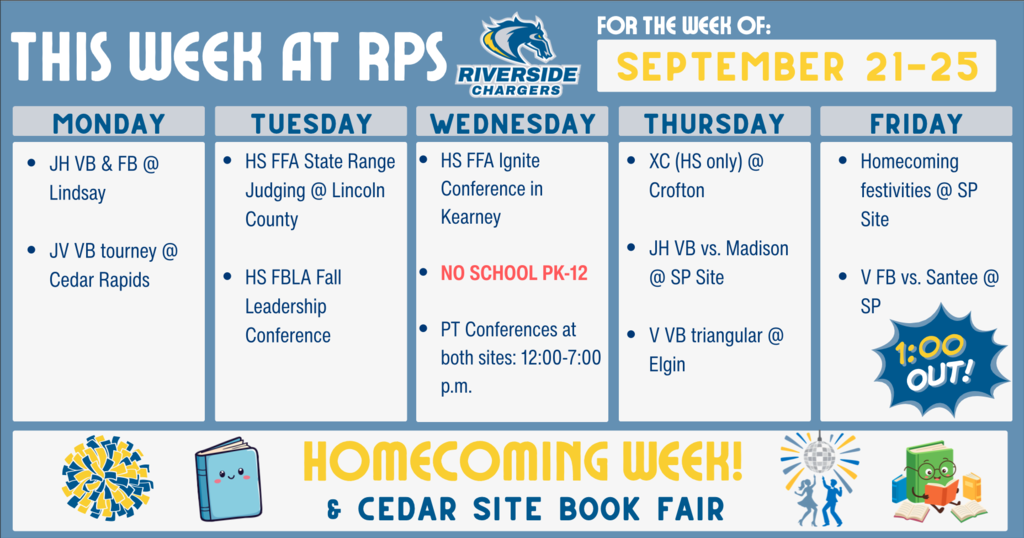 Week of September 21-25
