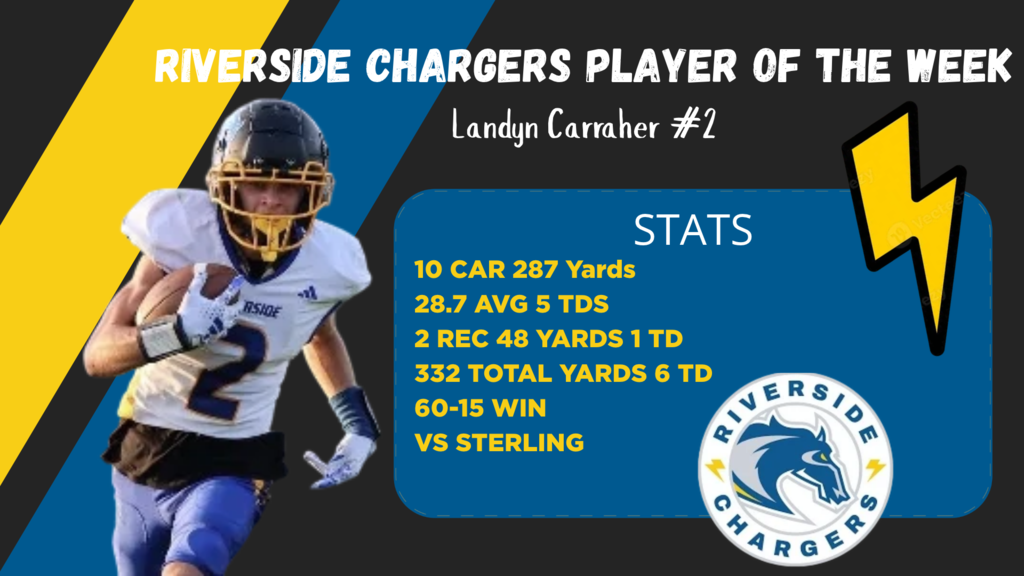 Football PLayer of the week Landyn Carraher