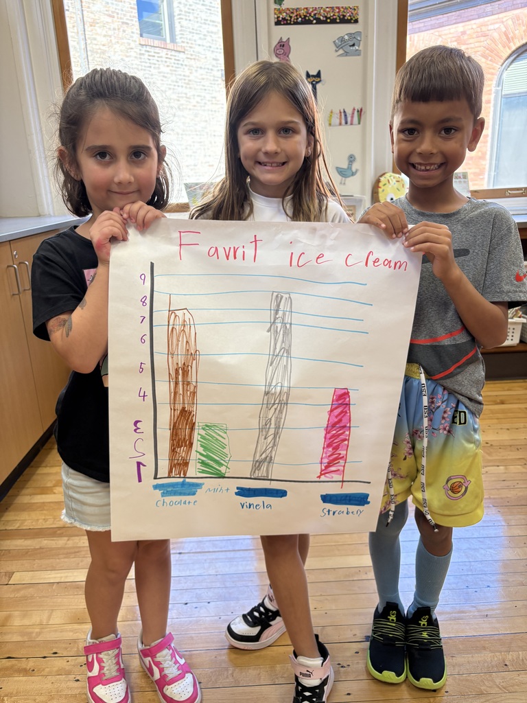 This week Ms. Determann's 2nd graders completed their math lesson on data and graphing. To wrap up the lesson, the students worked in groups to complete a bar graph or picture graph using different data. Everyone worked together and used teamwork to complete their graphs!