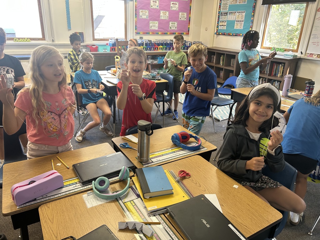 Students had fun learning about joints, muscles, and tendons this week in science class in Mrs. Lyson's room. They created robot fingers to demonstrate their understanding of the human body.
