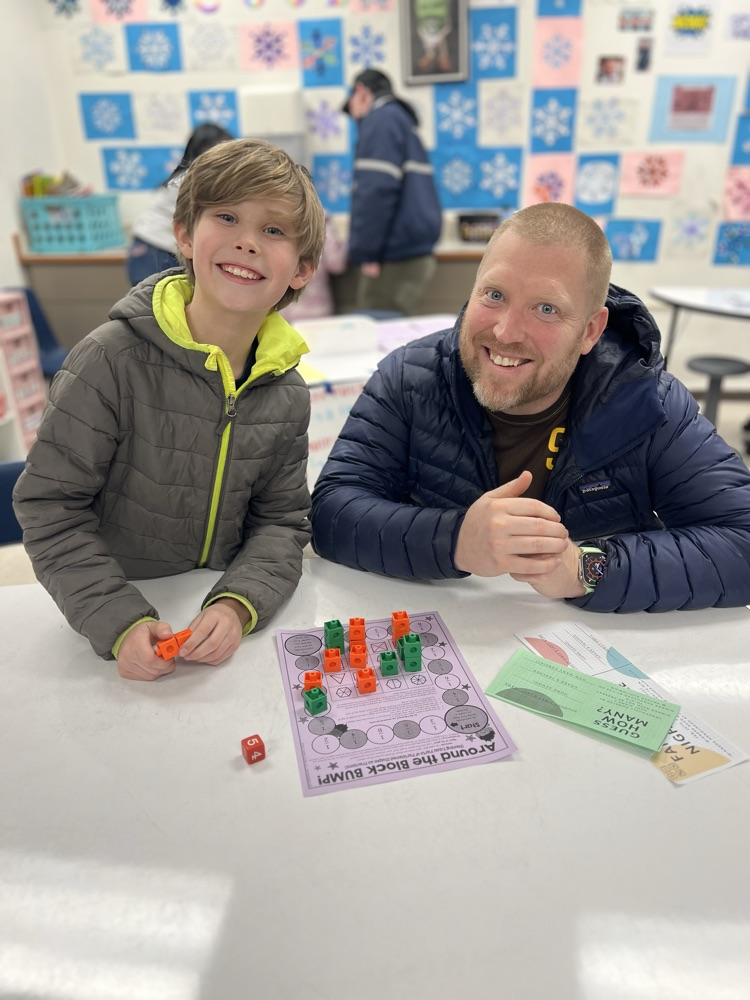 dad and son playing game