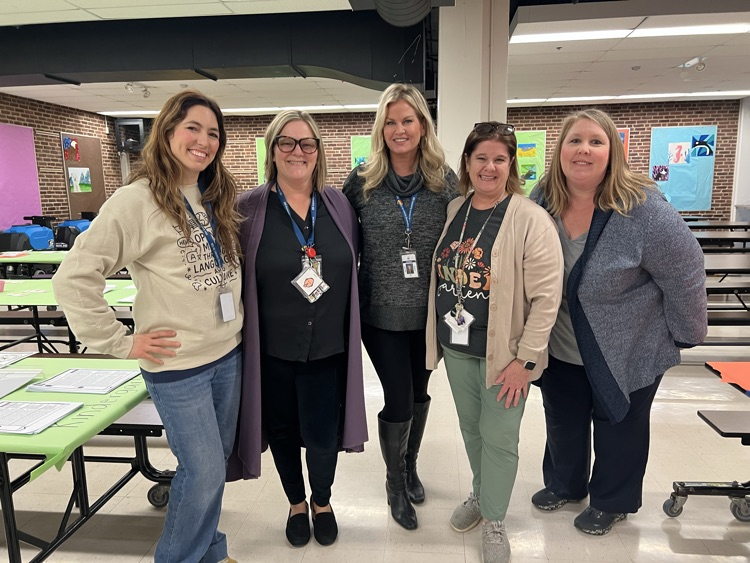 teachers in cafeteria 