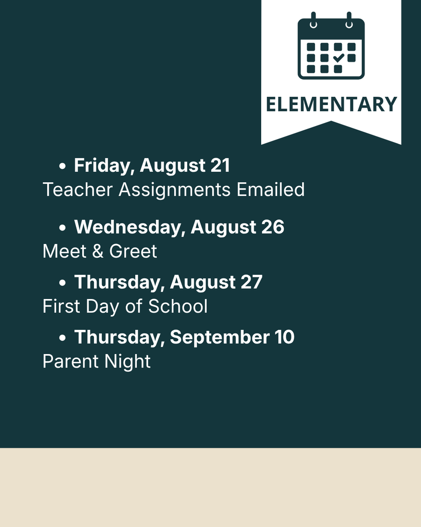 elementary dates to know