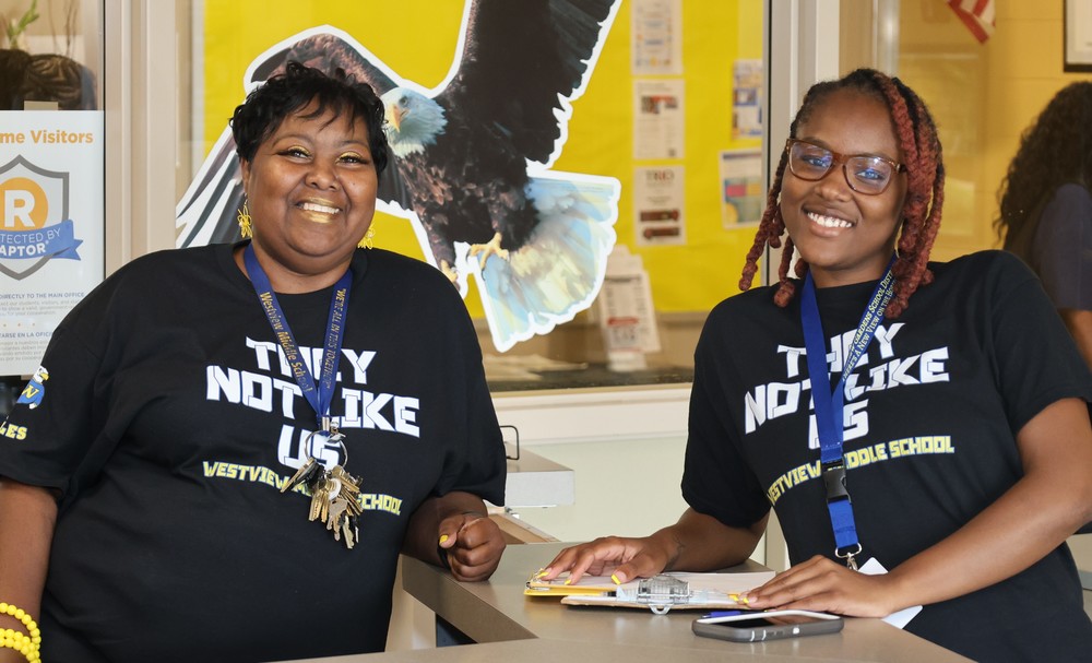 Westview Middle School welcome back.