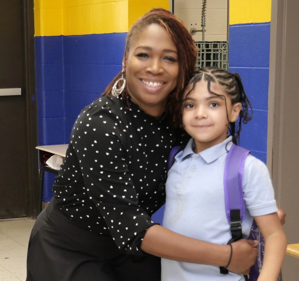 Principal Jarita Williams and Lewis & Clark scholar.