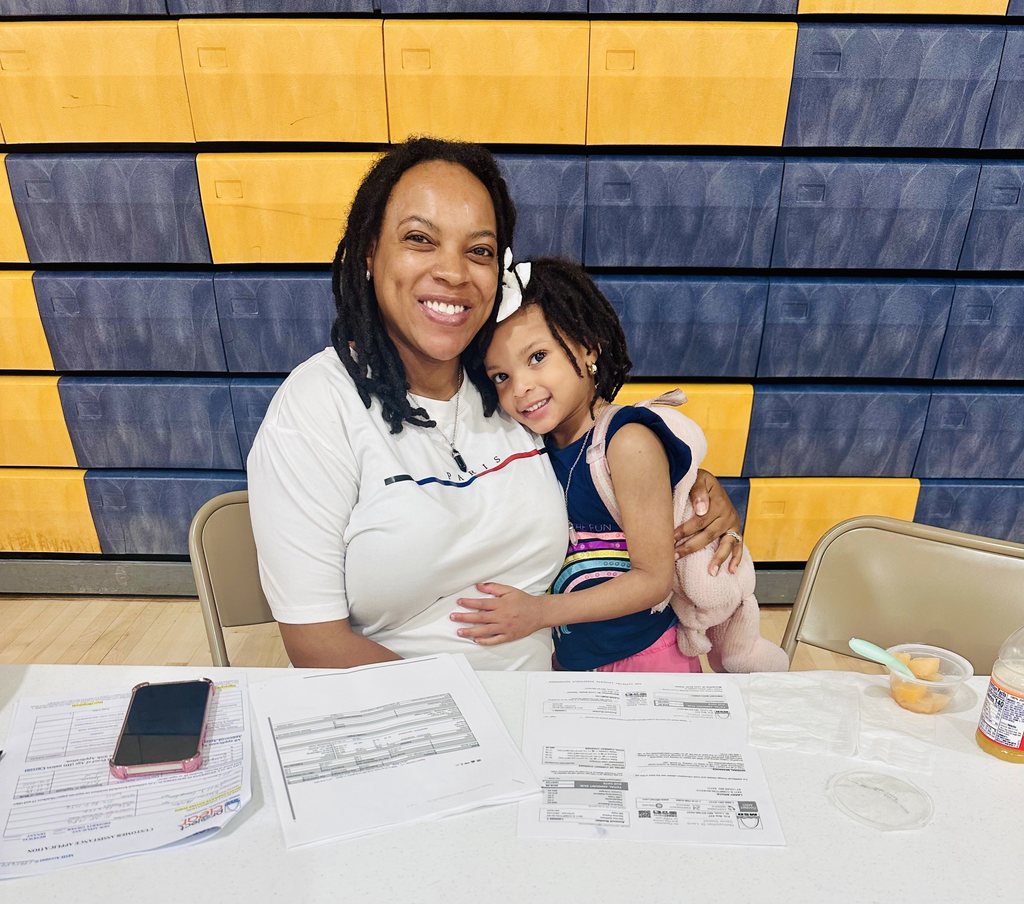Mom and daughter at job series