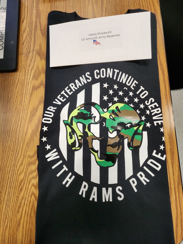 Rams Pride veteran's t-shirt