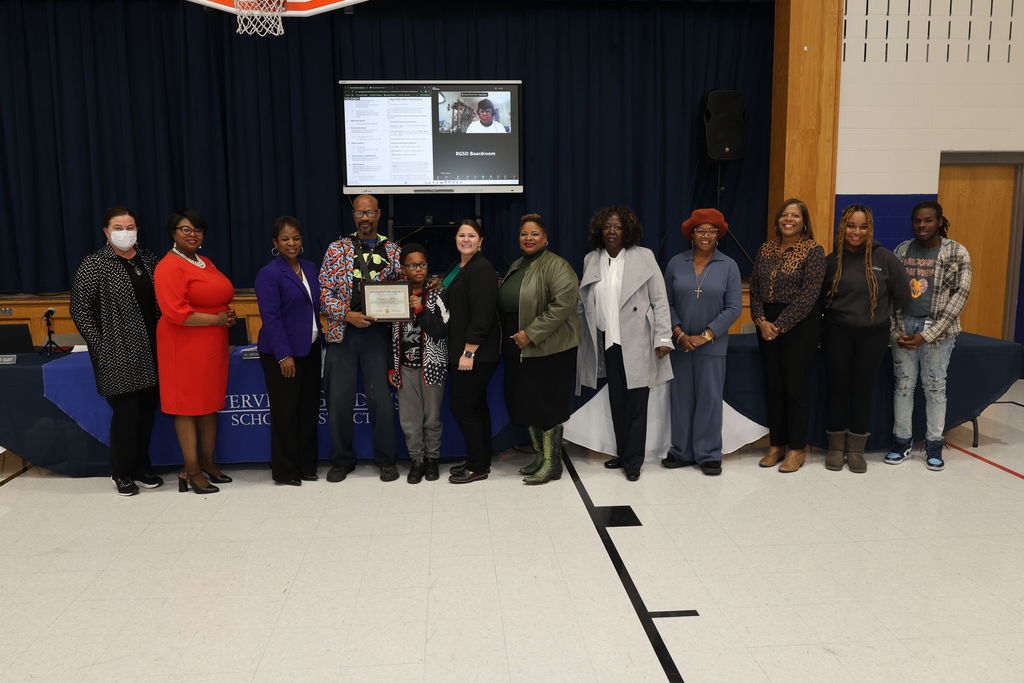 Karamee Collins awarded by RGSD Board of Education