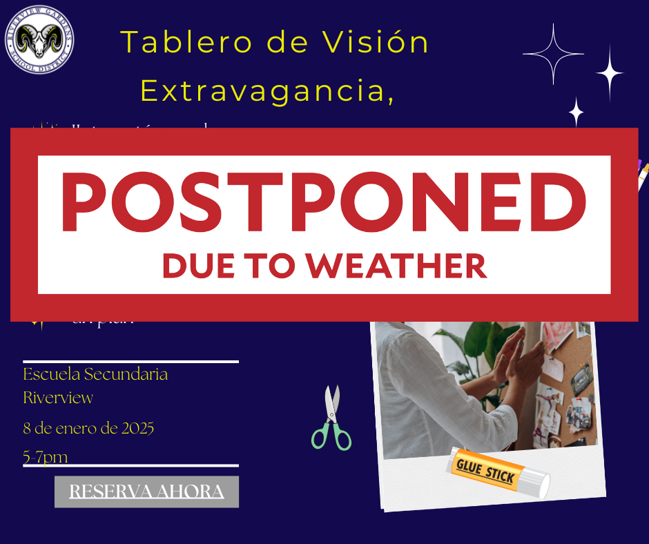 Tablero de Vision Extravagancia ha sido pospuesto.