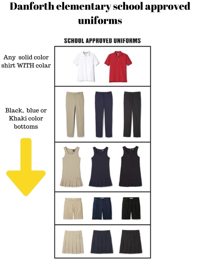 2025-2026 Danforth Elementary School Uniform Policy. 