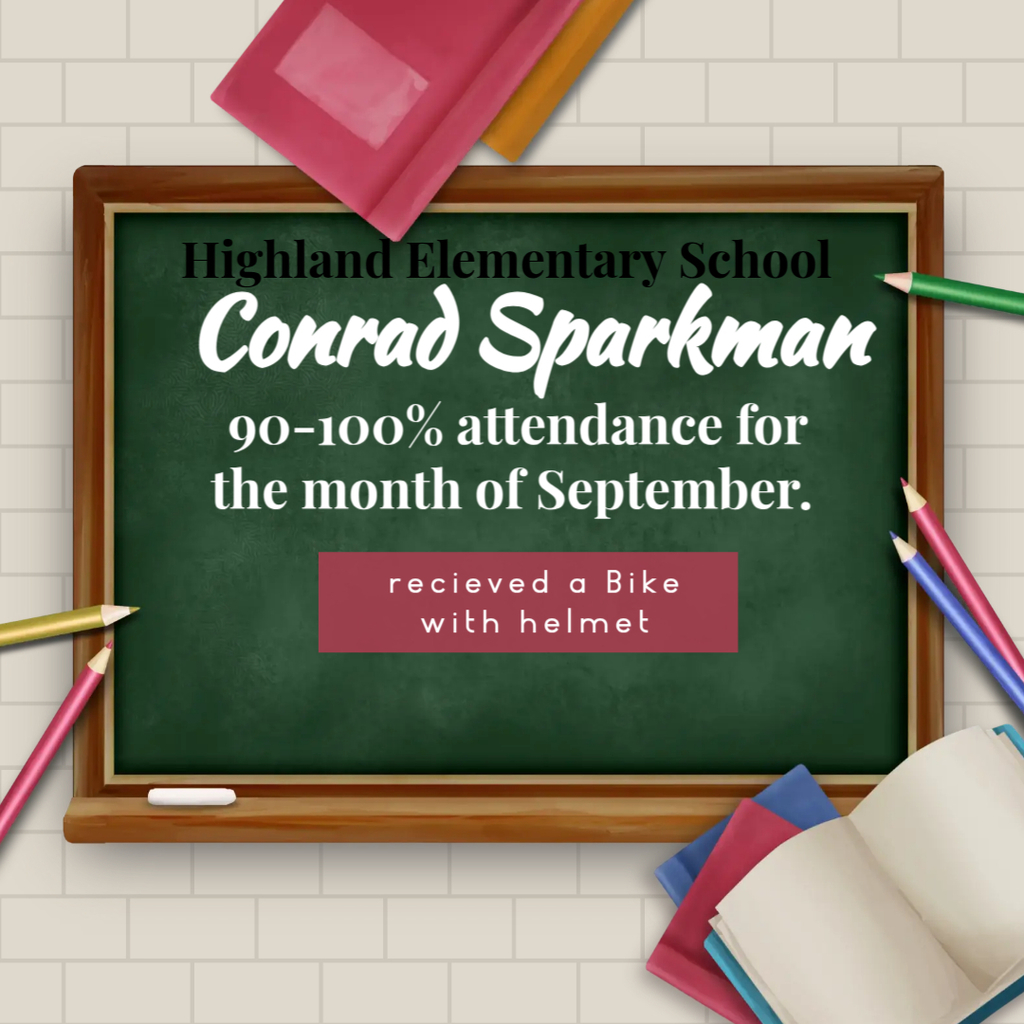Conrad Sparkman winner of the attendance raffle