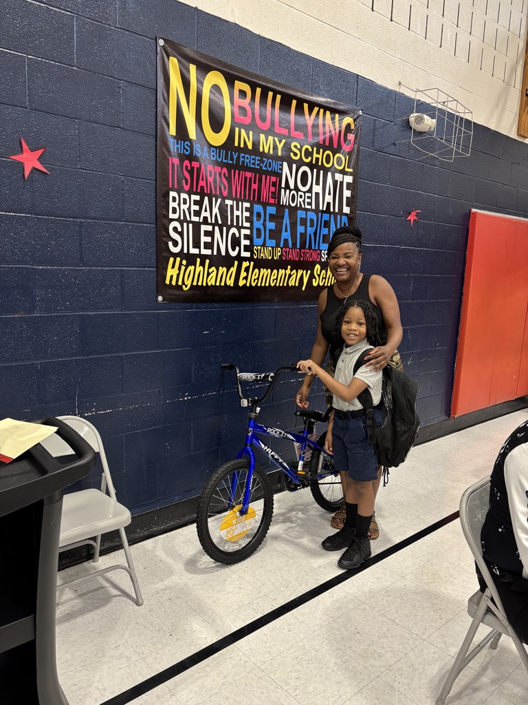 Principal Harris and the Attendance Raffle Winner