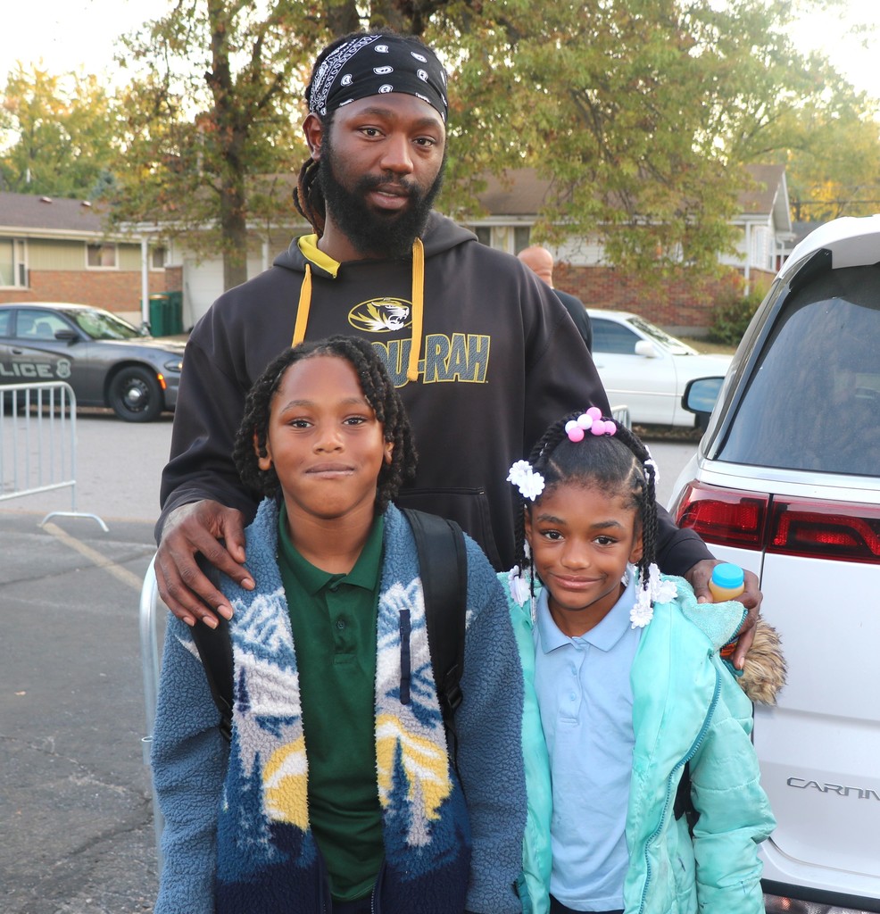 Meadows Elementary School Fathers Walk. 